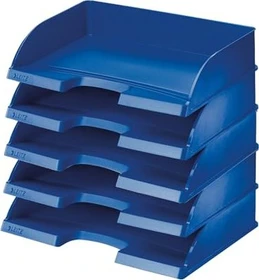 Leitz Plus Briefablage, A4, blau, 5er-Pack