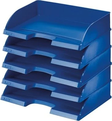 Leitz Plus Briefablage, A4, blau, 5er-Pack
