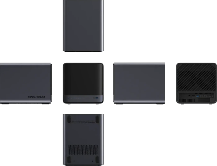 Minisforum N5 Air AI NAS, AMD Ryzen 7 255, 1x RJ-45 10GBase-T, 1x RJ-45 5GBase-T