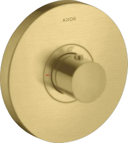 Hansgrohe Axor ShowerSelect rund Thermostat brushed brass