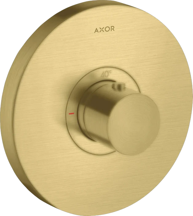 Hansgrohe Axor ShowerSelect rund Thermostat brushed brass