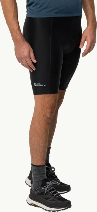 Jack Wolfskin Morobbia Padded Shorts Fahrradhose kurz schwarz (Herren)