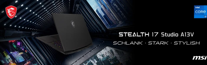 MSI Stealth 17 Studio HX A13VG-017ES, Core Black, Core i7-13700H, 32GB RAM, 1TB SSD, GeForce RTX 4070, ES