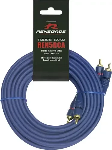 Renegade Audio-Cinchkabel, blau, 5m