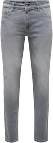 ONLY & SONS Slim Low Loom Jeans light grey denim (Herren)
