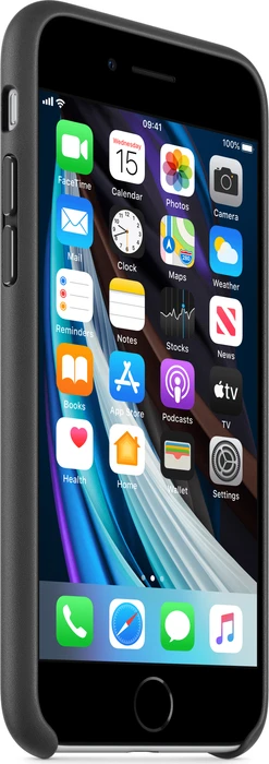 Apple Leder Case für iPhone SE (2020) schwarz