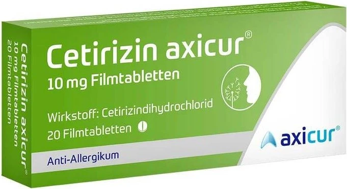 axicorp Pharma Cetirizin-Dihydrochlorid axicorp Filmtabletten, 20 Stück