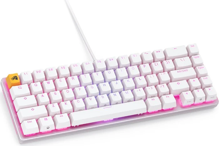 Glorious GMMK 2 Compact, 65%, weiß, LEDs RGB, Glorious Fox Linear, USB, US
