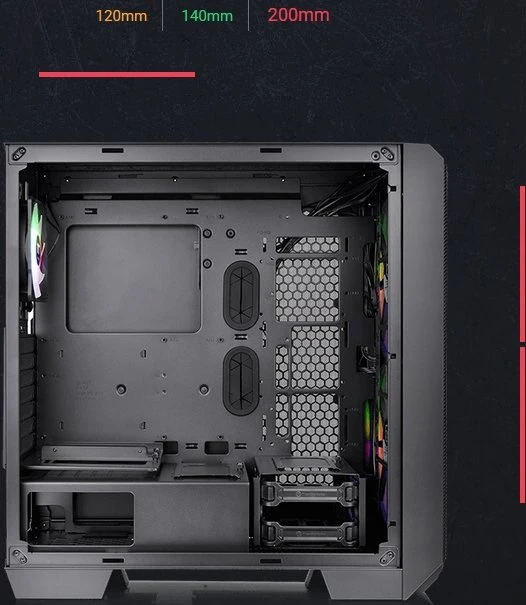 Thermaltake View 300 MX, schwarz, Glasfenster