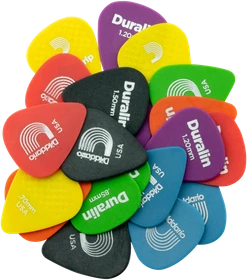 D'Addario Duralin Pick Assortement Pack, Assorted Gauge Pack