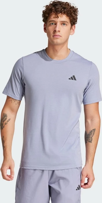 adidas Train Essentials Feelready Laufshirt kurzarm silver violet/black (Herren)