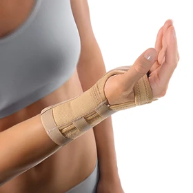 Bort Medical Handgelenkstütze mit Alu-Schiene rechts Größe XS beige, 1 Stück