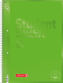 Brunnen Student Colour Code Collegeblock, A4, Lineatur 28, kiwi, 80 Blatt