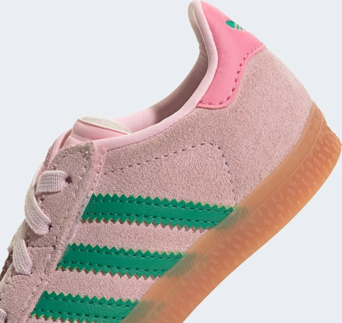 adidas Gazelle Comfort Closure Elastic Laces clear pink/court green/bliss pink (Junior)