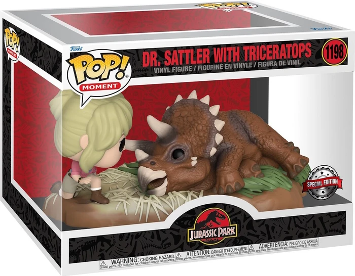 FunKo Pop! Movies - Jurassic Park - Dr. Sattler with Triceratops