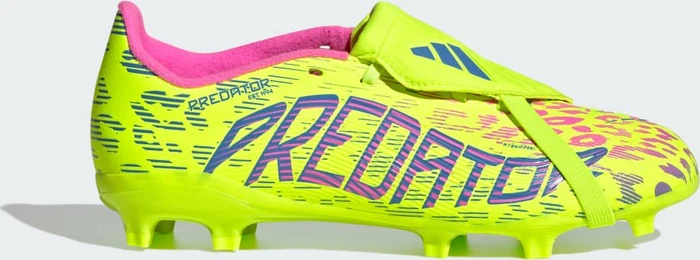 adidas Predator League Fold-Over Tongue FG lucid lemon/blue fusion/lucid pink (Junior)