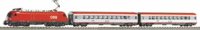 Piko - Spur H0 Start-Set - SmartControl WLAN Set mit Bettungsgleis ÖBB V Personenzug