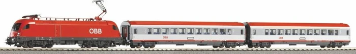 Piko - Spur H0 Start-Set - SmartControl WLAN Set mit Bettungsgleis ÖBB V Personenzug