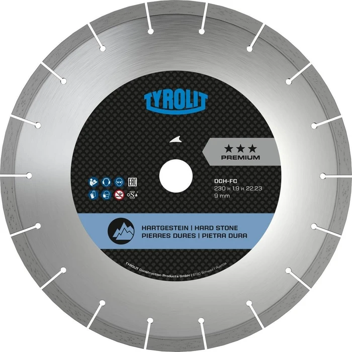 Tyrolit Premium DCH-FAST Cut Trockenschnitt Trennscheibe, 115x1.2x22.23mm, 1 Stück
