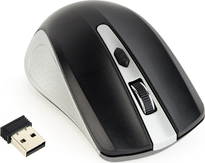 Gembird Wireless Optical Mouse 4B-04 silber/schwarz, USB
