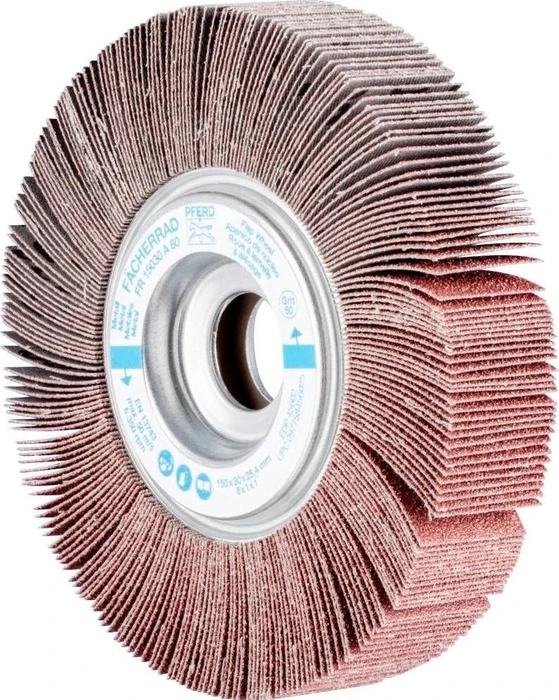 Pferd FR 15030/25.4 A 60 Lamellenschleifwalze K60, 150x30mm, 2 Stück