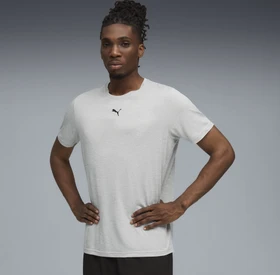 Puma TAD Essentials Funktionsshirt kurzarm light grey heather (Herren)