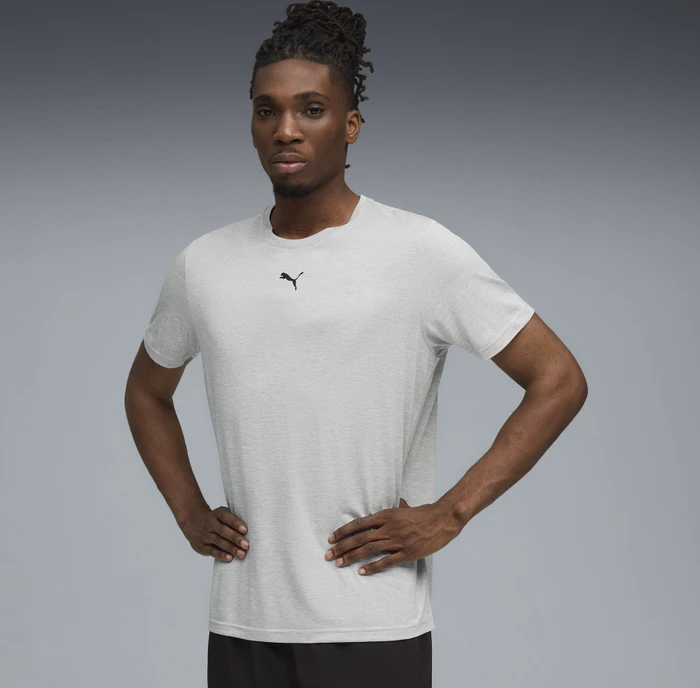 Puma TAD Essentials Funktionsshirt kurzarm light grey heather (Herren)