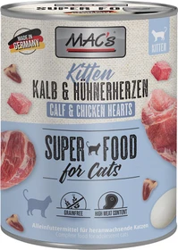 MAC's Cat Kitten, Kalb und Hühnerherzen, 9.60kg (12x 800g)