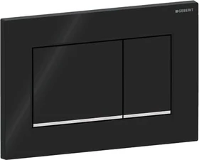 Geberit Sigma20/Sigma30 Betätigungsplatte für 2-Mengen-Spülung schwarz/glanzverchromt/schwarz