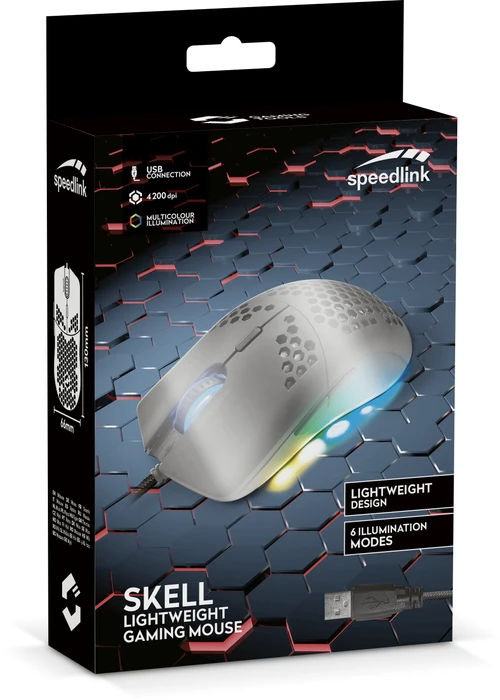 Speedlink Skell Lightweight Gaming Mouse schwarz, USB