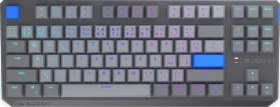 Endorfy Thock V2 TKL Wireless, PBT, grau, LEDs RGB, hot-swap, Endorfy YELLOW, USB/Bluetooth, CZ/SK