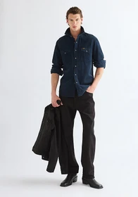 Wrangler Regular Western Hemd langarm dark sapphire (Herren)