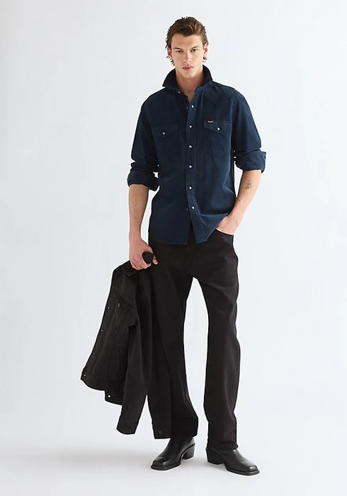 Wrangler Regular Western Hemd langarm dark sapphire (Herren)