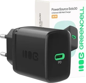 Green Cell PowerSource Solo30 Ladegerät 30W schwarz