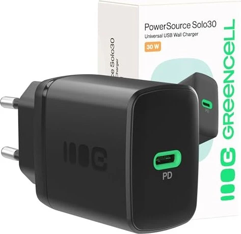 Green Cell PowerSource Solo30 Ladegerät 30W schwarz