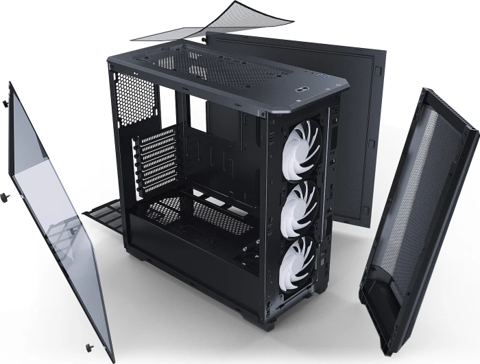 Phanteks Eclipse P400A Digital, schwarz, Glasfenster
