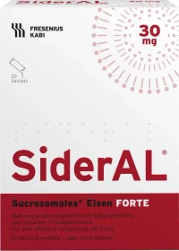 Fresenius Kabi SiderAL Eisen Forte 30mg Zitrus Granulat Sachets,    30 Stück