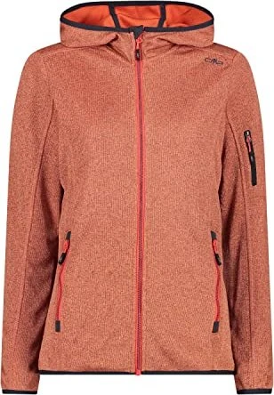 CMP Knit Tech Fleece Mesh Hoody Jacke campari/lighter (Damen)