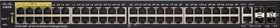 Cisco SF350 Rackmount Managed Switch, 48x RJ-45, 2x SFP, 2x RJ-45/SFP, 720W UPoE (SF350-48MP-K9)