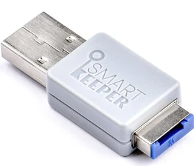 SmartKeeper Essential Lockable Flash Drive 32GB grau/blau, USB-A, USB 2.0