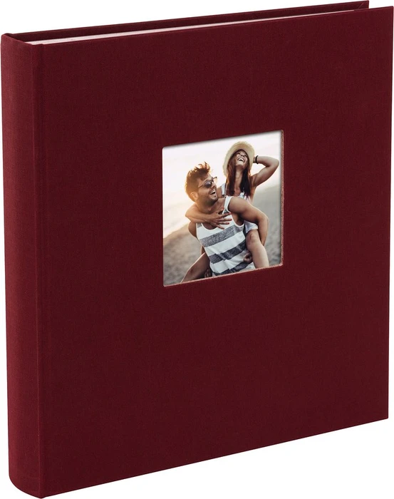 Goldbuch Buch Fotoalbum Bella Vista 30x31 weiße Seiten dunkelrot