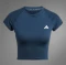adidas Hyperglam Rib Funktionsshirt kurzarm aurora ink (Damen) Vorschaubild
