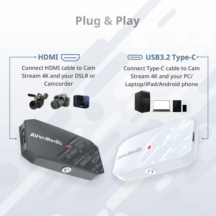 AVerMedia BU113G2 CamStream 4K, weiß
