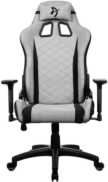 Arozzi Avanti Soft Fabric Gamingstuhl, hellgrau