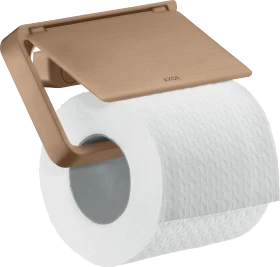 Hansgrohe AXOR Universal Softsquare Toilettenpapierhalter mit Deckel brushed red gold