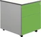 mauser Rollcontainer line, 1x Utensilienauszug, 1x Materialschublade, 1x Hängeregistratur, weiß/weißaluminium/gelbgrün Vorschaubild