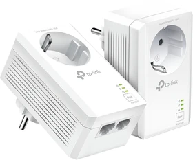 TP-Link Powerline AV1000 Passthrough Starter Kit, HomePlug AV2, 2x RJ-45, 2er-Pack (TL-PA7027P-KIT)