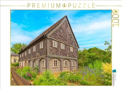 Calvendo Umgebindehaus in Großschönau (1352 gegründet), unweit des Dreiländerecks Deutschland/Polen/Tschechien