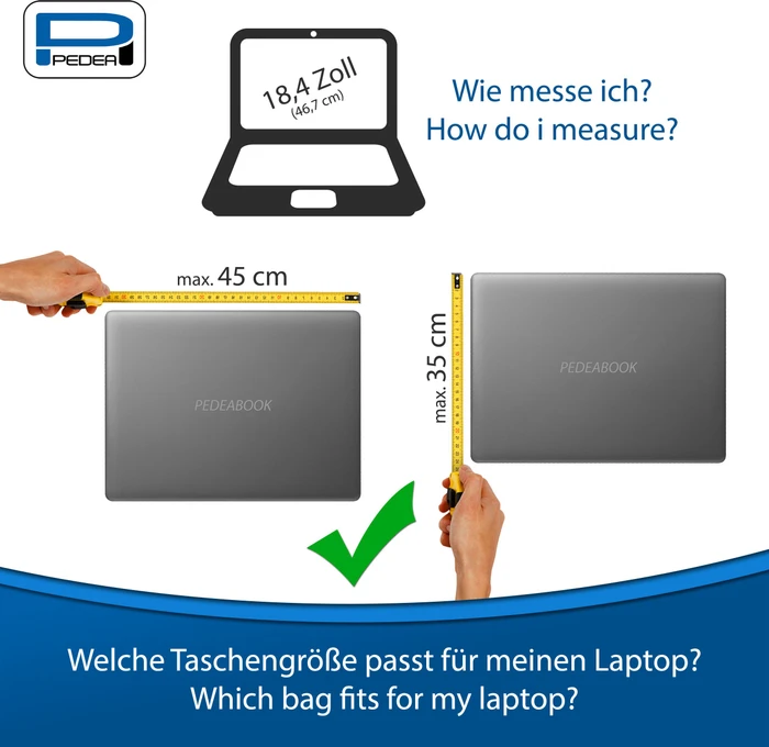 Pedea Trendline Notebook 18.4" Tragetasche schwarz