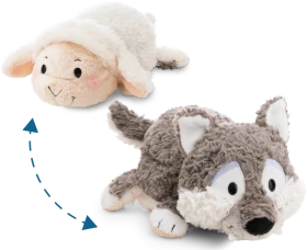 Nici Twistimals 2 in 1 Schaf & Wolf mit Wendefunktion 25cm